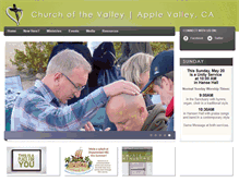 Tablet Screenshot of churchofthevalley.net